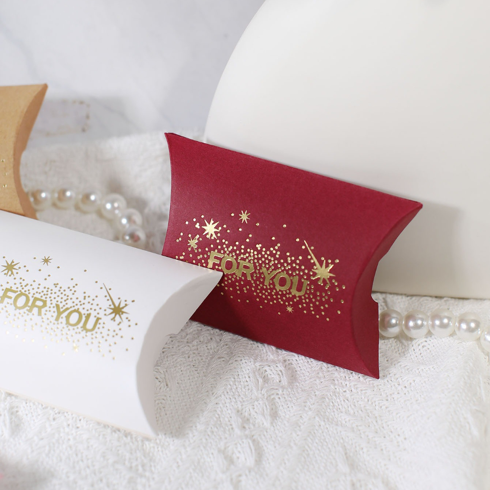 10pcs for You Pillow Gift Boxes with Golden Foil Star